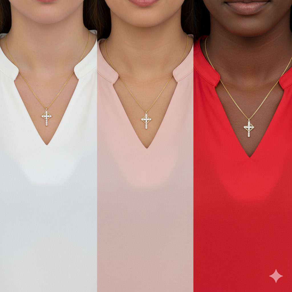 Cross and Crown Necklace