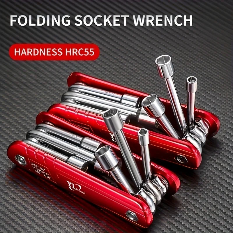 Multifunctional Foldable Socket Wrench