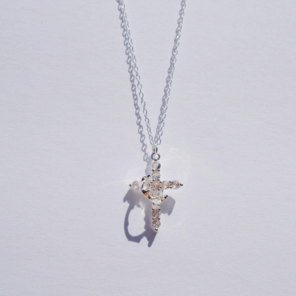 Cross and Crown Necklace