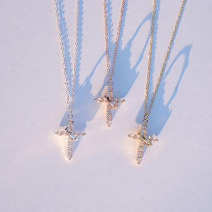 Cross and Crown Necklace